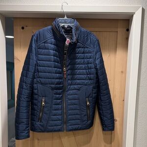 Men's Quilted Puffer Jacket - Navy